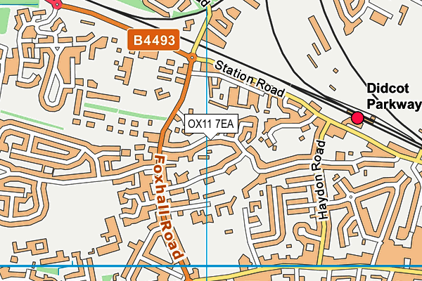 OX11 7EA map - OS VectorMap District (Ordnance Survey)