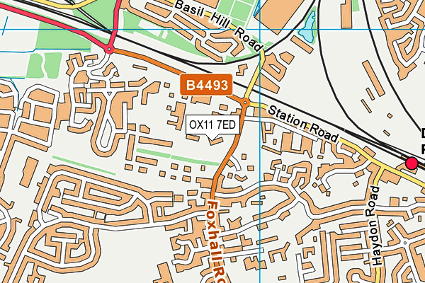 OX11 7ED map - OS VectorMap District (Ordnance Survey)