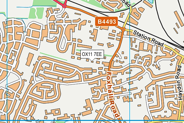 OX11 7EE map - OS VectorMap District (Ordnance Survey)