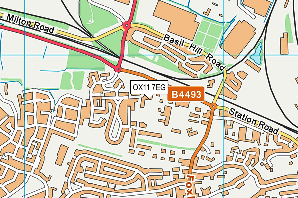 OX11 7EG map - OS VectorMap District (Ordnance Survey)