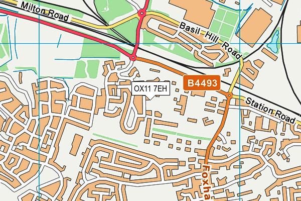 OX11 7EH map - OS VectorMap District (Ordnance Survey)