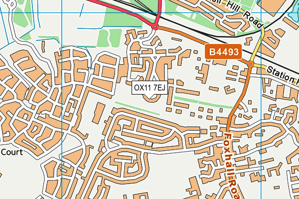 OX11 7EJ map - OS VectorMap District (Ordnance Survey)