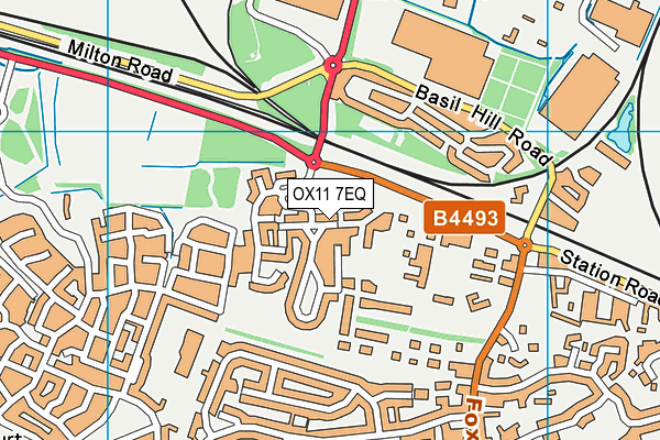 OX11 7EQ map - OS VectorMap District (Ordnance Survey)