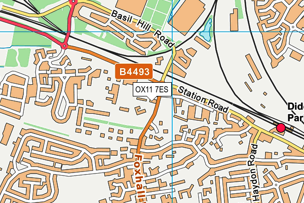 OX11 7ES map - OS VectorMap District (Ordnance Survey)