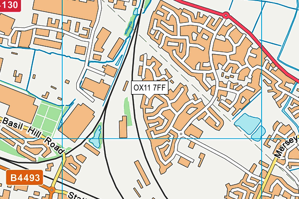 OX11 7FF map - OS VectorMap District (Ordnance Survey)