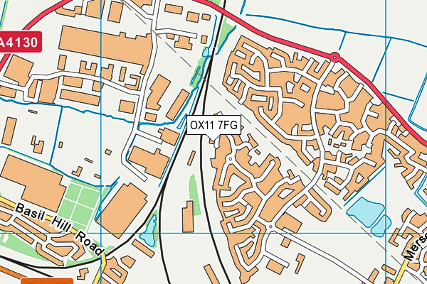 OX11 7FG map - OS VectorMap District (Ordnance Survey)