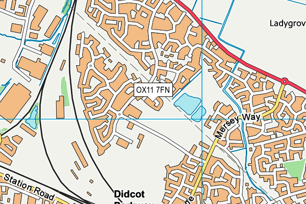 OX11 7FN map - OS VectorMap District (Ordnance Survey)