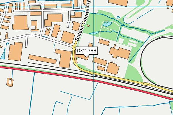 OX11 7HH map - OS VectorMap District (Ordnance Survey)