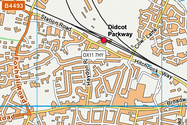 OX11 7HY map - OS VectorMap District (Ordnance Survey)