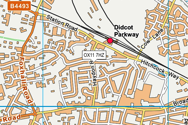 OX11 7HZ map - OS VectorMap District (Ordnance Survey)