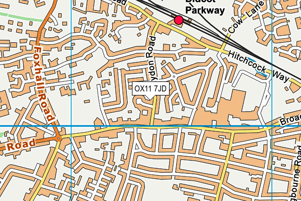 OX11 7JD map - OS VectorMap District (Ordnance Survey)