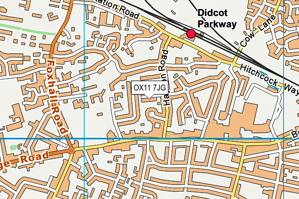 OX11 7JG map - OS VectorMap District (Ordnance Survey)