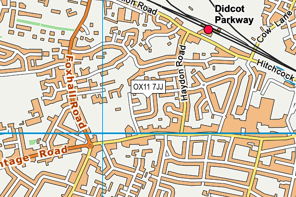 OX11 7JJ map - OS VectorMap District (Ordnance Survey)