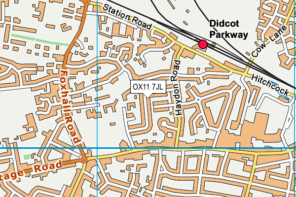 OX11 7JL map - OS VectorMap District (Ordnance Survey)