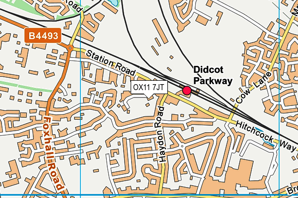 OX11 7JT map - OS VectorMap District (Ordnance Survey)