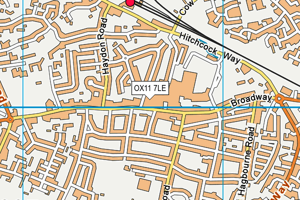 OX11 7LE map - OS VectorMap District (Ordnance Survey)