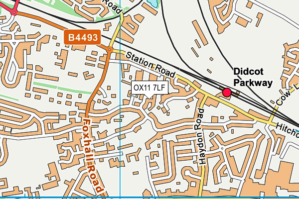 OX11 7LF map - OS VectorMap District (Ordnance Survey)