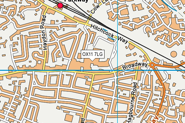 OX11 7LG map - OS VectorMap District (Ordnance Survey)