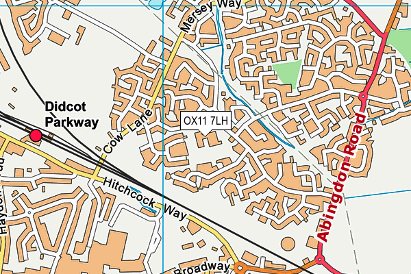 OX11 7LH map - OS VectorMap District (Ordnance Survey)