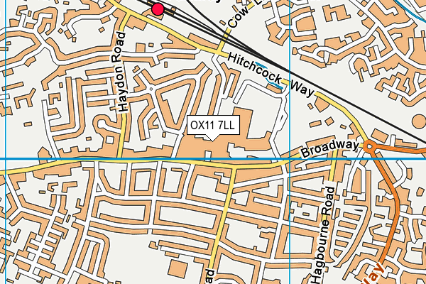 Snap Fitness (Didcot) map (OX11 7LL) - OS VectorMap District (Ordnance Survey)
