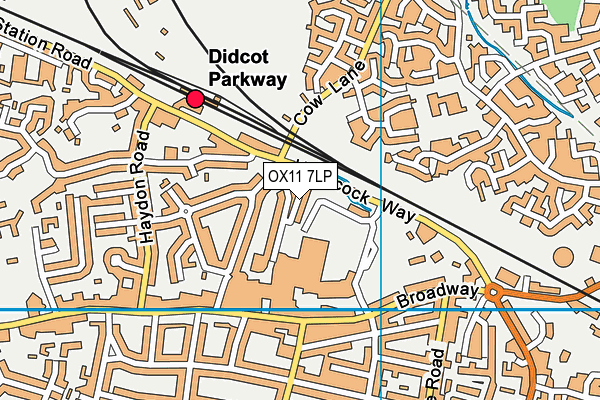 OX11 7LP map - OS VectorMap District (Ordnance Survey)