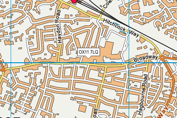 OX11 7LQ map - OS VectorMap District (Ordnance Survey)