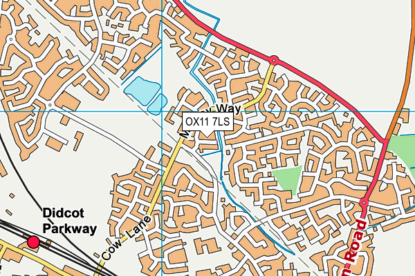 OX11 7LS map - OS VectorMap District (Ordnance Survey)