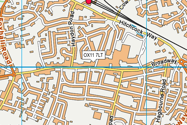 OX11 7LT map - OS VectorMap District (Ordnance Survey)