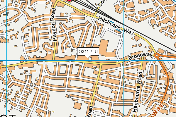 OX11 7LU map - OS VectorMap District (Ordnance Survey)