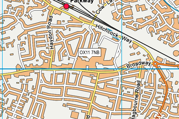 OX11 7NB map - OS VectorMap District (Ordnance Survey)