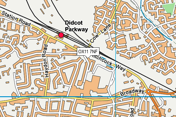 OX11 7NF map - OS VectorMap District (Ordnance Survey)