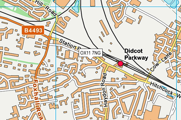 OX11 7NG map - OS VectorMap District (Ordnance Survey)