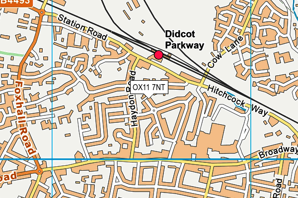 OX11 7NT map - OS VectorMap District (Ordnance Survey)