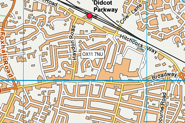 OX11 7NU map - OS VectorMap District (Ordnance Survey)