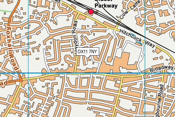 OX11 7NY map - OS VectorMap District (Ordnance Survey)