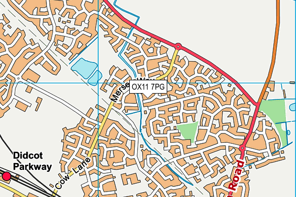 OX11 7PG map - OS VectorMap District (Ordnance Survey)