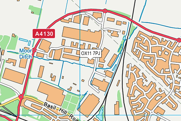 OX11 7PJ map - OS VectorMap District (Ordnance Survey)