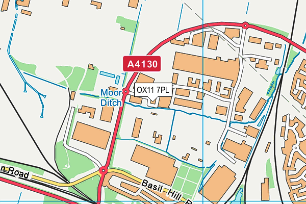 OX11 7PL map - OS VectorMap District (Ordnance Survey)