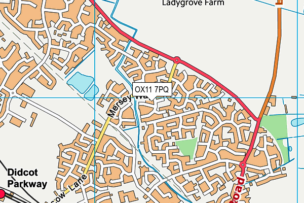OX11 7PQ map - OS VectorMap District (Ordnance Survey)