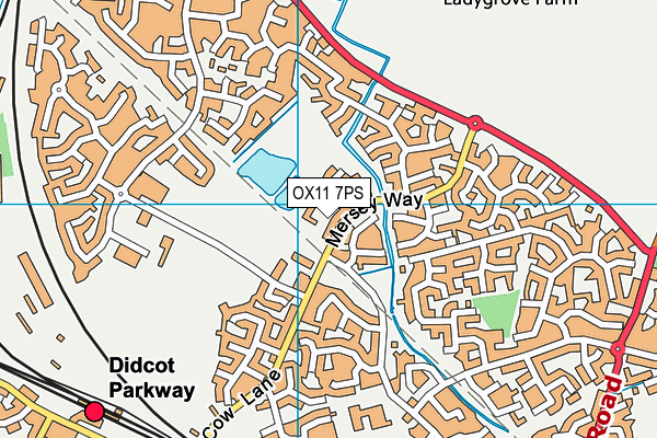 OX11 7PS map - OS VectorMap District (Ordnance Survey)