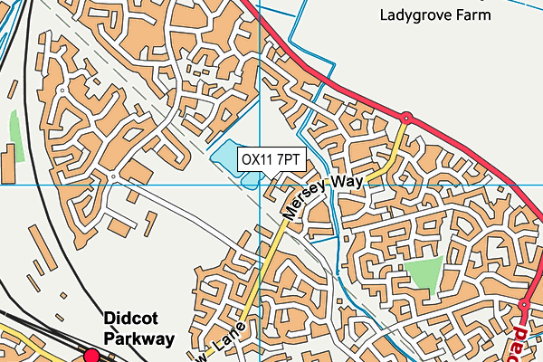 OX11 7PT map - OS VectorMap District (Ordnance Survey)