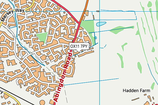 OX11 7PY map - OS VectorMap District (Ordnance Survey)