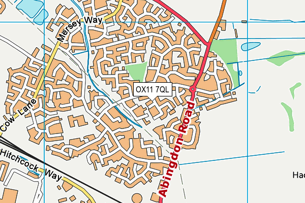 OX11 7QL map - OS VectorMap District (Ordnance Survey)