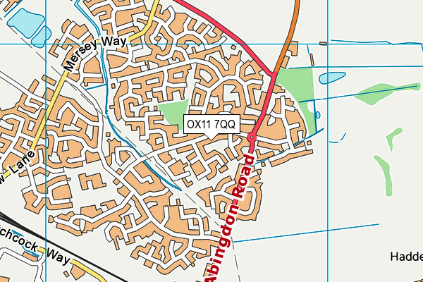 OX11 7QQ map - OS VectorMap District (Ordnance Survey)