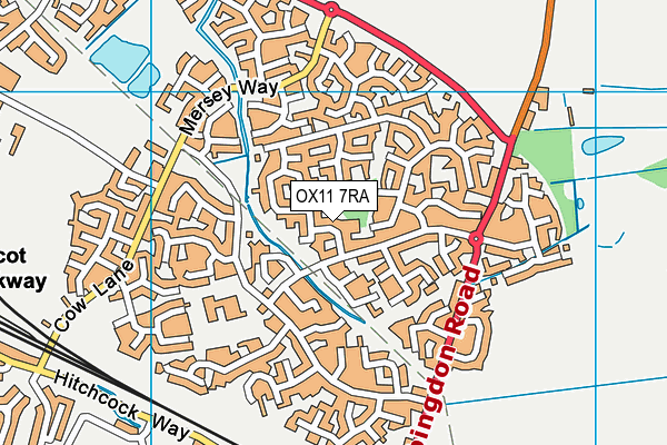 OX11 7RA map - OS VectorMap District (Ordnance Survey)