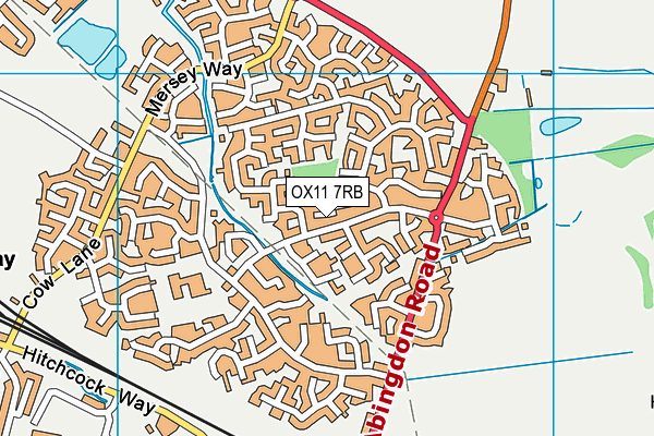 OX11 7RB map - OS VectorMap District (Ordnance Survey)