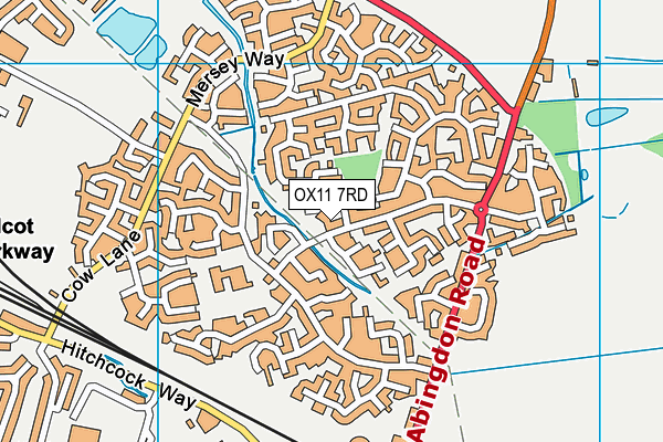 OX11 7RD map - OS VectorMap District (Ordnance Survey)