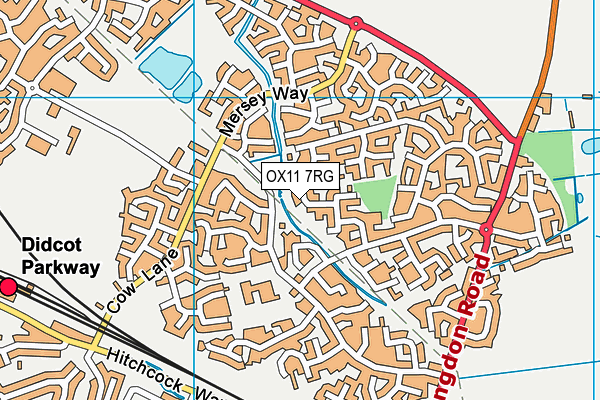 OX11 7RG map - OS VectorMap District (Ordnance Survey)