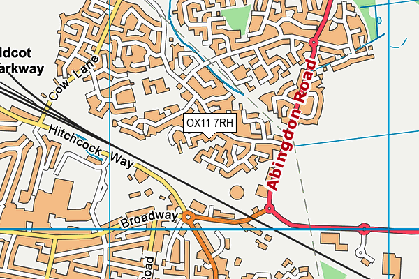 OX11 7RH map - OS VectorMap District (Ordnance Survey)