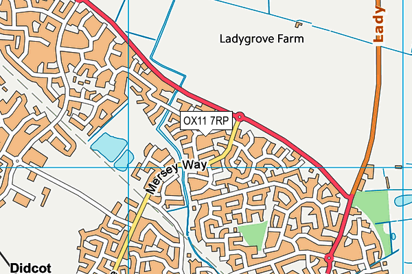 OX11 7RP map - OS VectorMap District (Ordnance Survey)